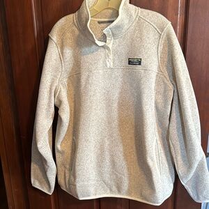 L.L. Bean Cream Pullover Jacket